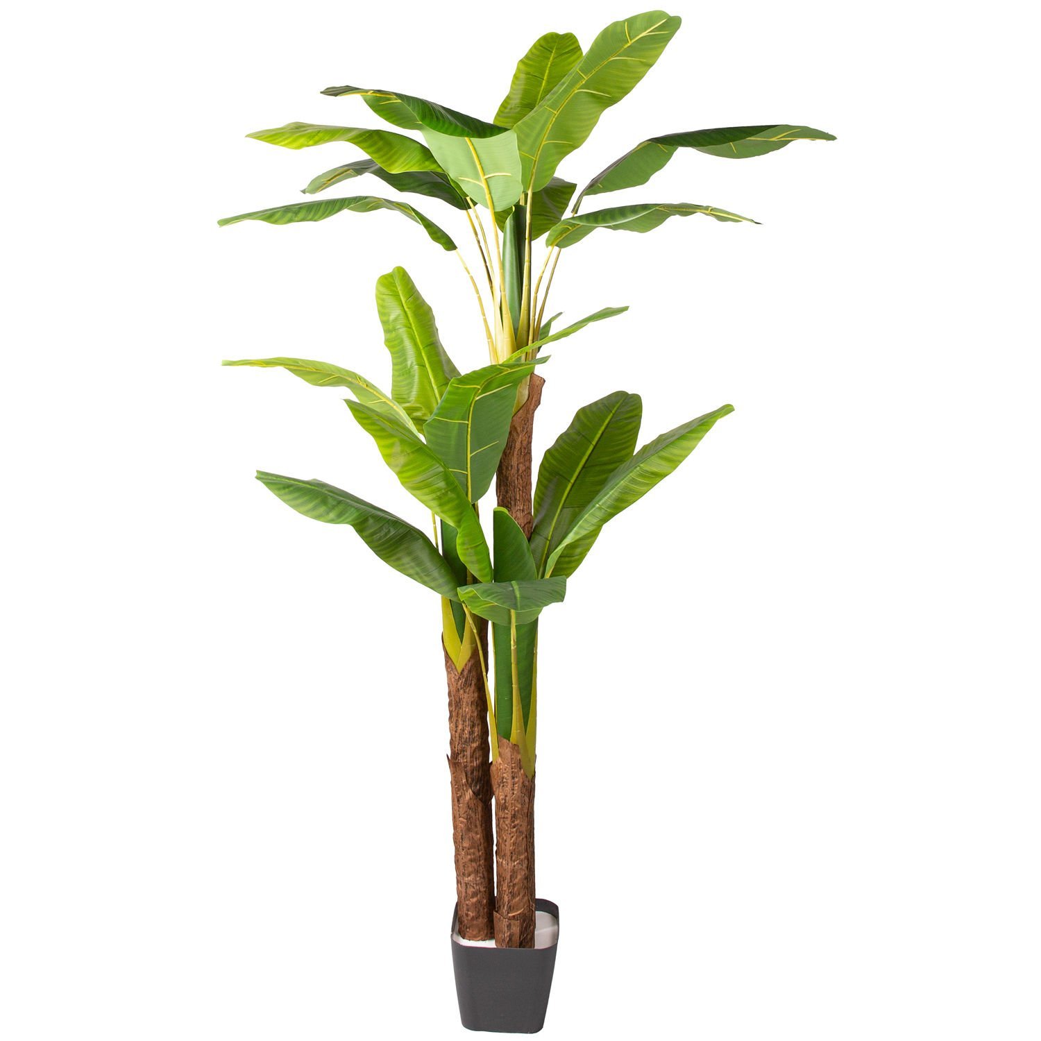 Yapay Ağaç, Muz Ağacı, Gerçek Dokulu, Yeşil - 22 Yaprak, 210 cm