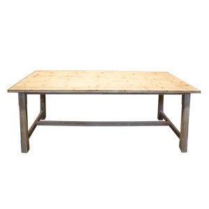 Dekoratif Ahşap Mobilya Masa Eskitme 180x80x74 Cm