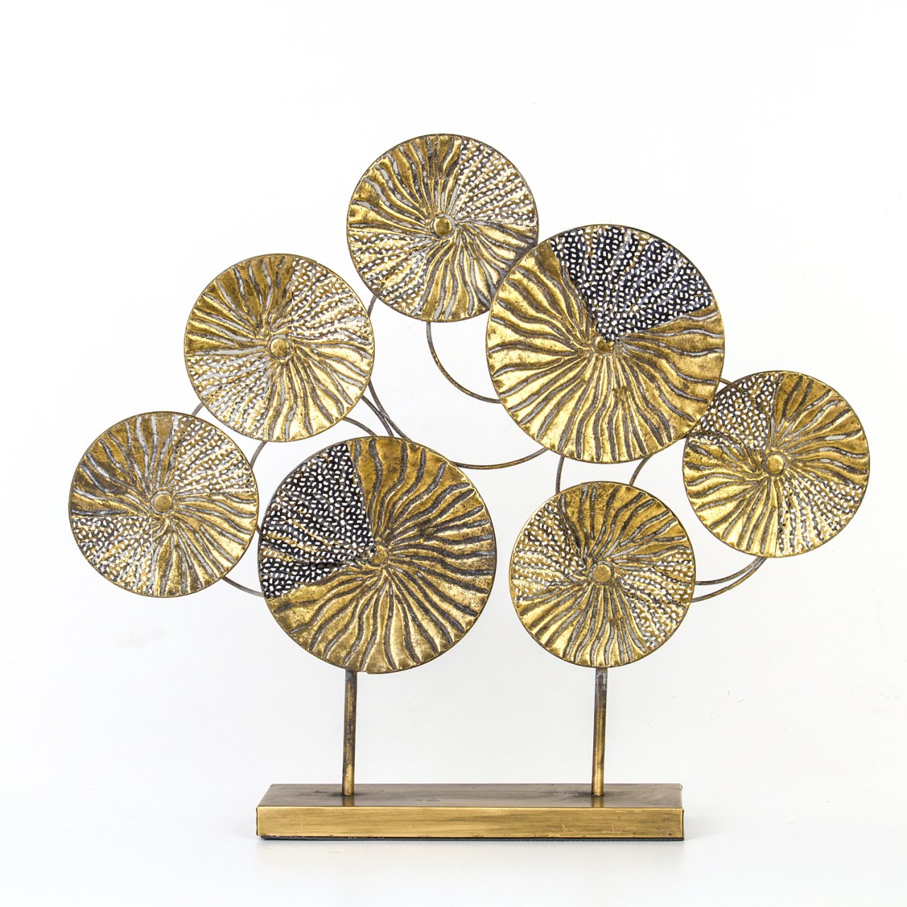 Dekoraif Ayaklı Metal Biblo Dekor 66,5x12x58,5 Cm