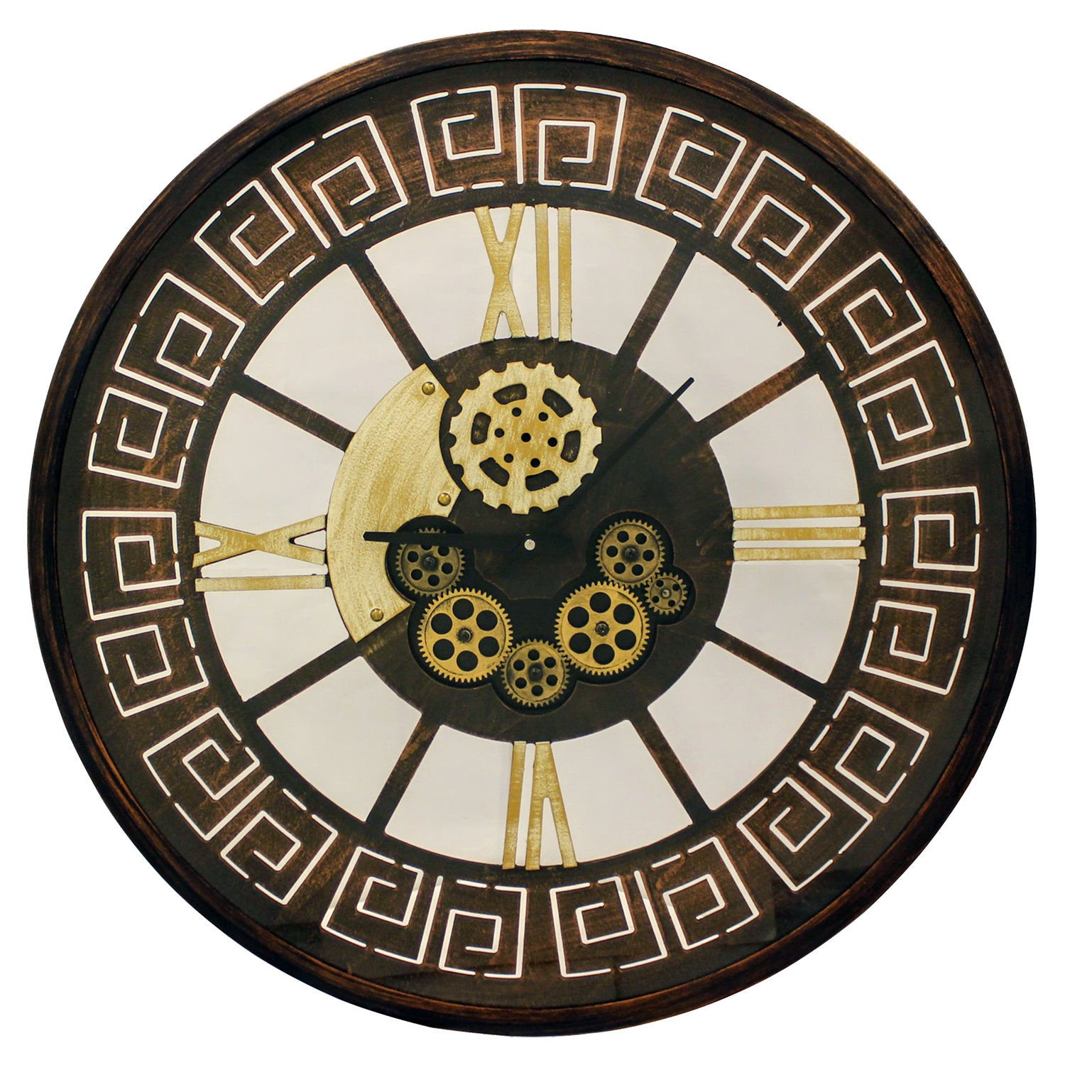 Duvar Saati, Otantik, Bakır - Roma Rakamlı, Çarklı, 80 cm