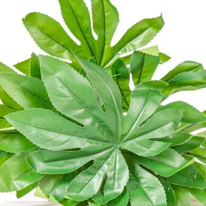 Yapay Bitki Fatsia-Japon Çınarı Gerçek Dokulu 9 Yaprak Yeşil 48 Cm.