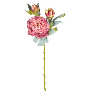 Yapay Çiçek Şakayık Kurumuş Efektli Fuşya-Pembe 25x65 Cm.