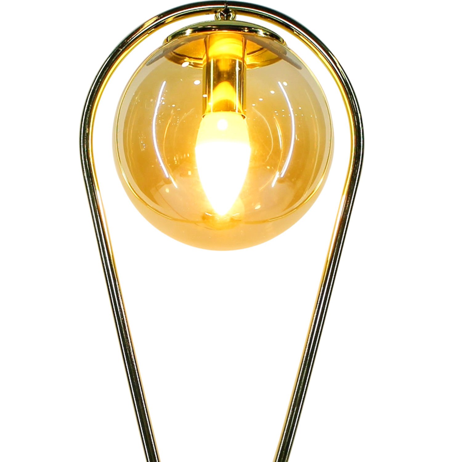 Abajur, Damla Stil, Altın - 21 x 49 cm