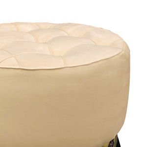 Modern Silindir Puf Siyah-Beyaz 42 x 42 Cm.