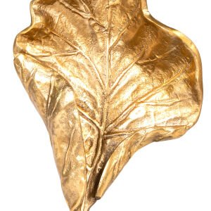 Metal Dekor Yaprak Gold-Siyah 20x10x35 Cm.