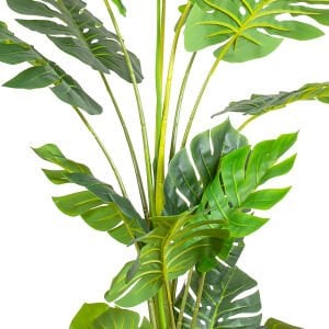 Yapay Deve Tabanı Ağacı (Monstera Ağacı) Gerçek Dokulu 16 Yapraklı 150 Cm.
