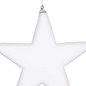 Yılbaşı Süsü Yılbaşı Yıldız 2'li Set Beyaz 19 Cm.