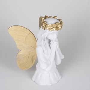 Veramaya Büyük Melek Biblo Beyaz 27x24 Cm