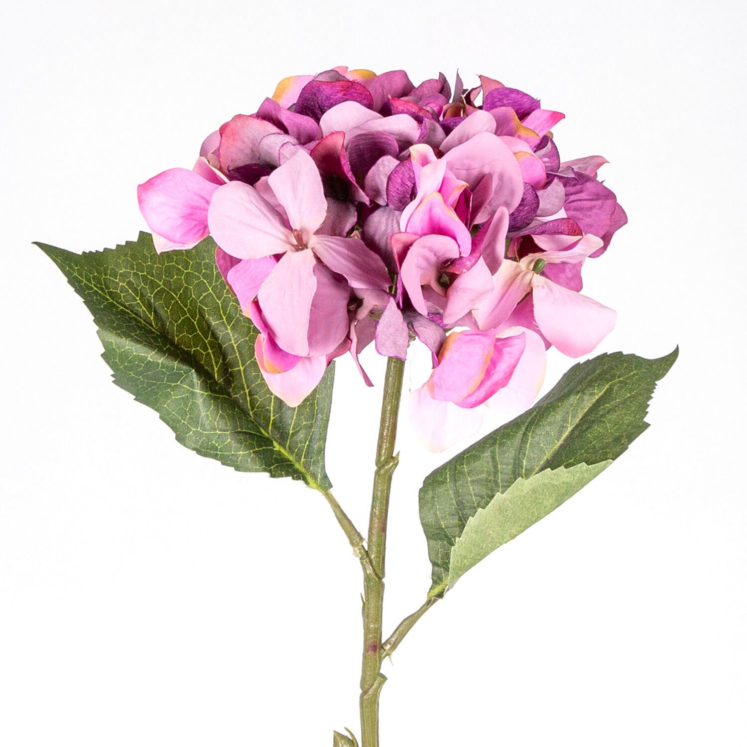 Yapay Çiçek Ortanca, Tek Dal, Lila-Mor - Küçük Boy, 60 cm