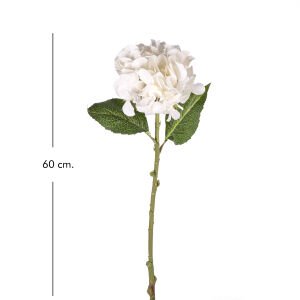 Yapay Çiçek Ortanca Tek Dal Küçük Boy Beyaz 60 Cm.