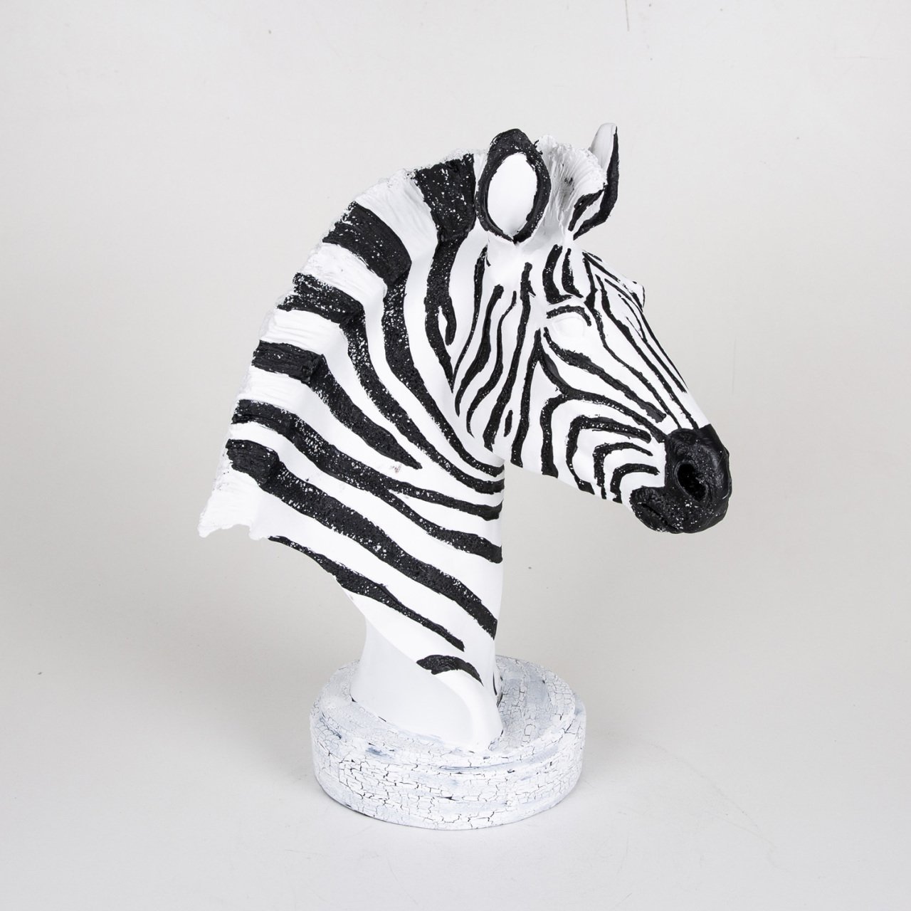 Veramaya Zebra Büst Biblo 42x18x32 Cm
