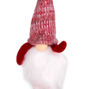 Yılbaşı Ağaç Süsü Noel Baba Figürü Işıklı Kısa Kollu Kırmızı-Beyaz 9x24  Cm.