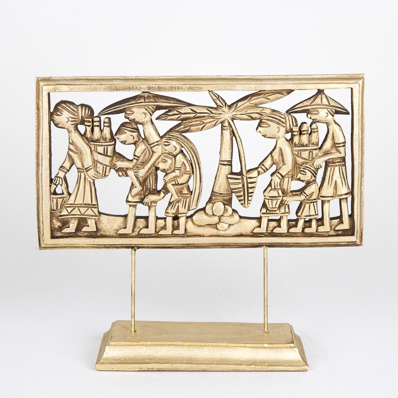 Veramaya Dekoratif Mısır Tablet Biblo Dore 30x34 Cm