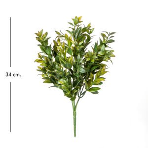 Yapay Çay Yaprağı Demet Yeşil 34 Cm.