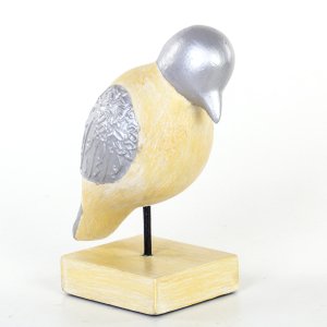 Standlı Ahşap Kuş Biblosu 21x13,5x29 Cm