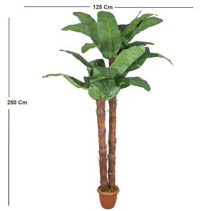 Yapay Muz Ağacı Çift Gövde 250 Cm.