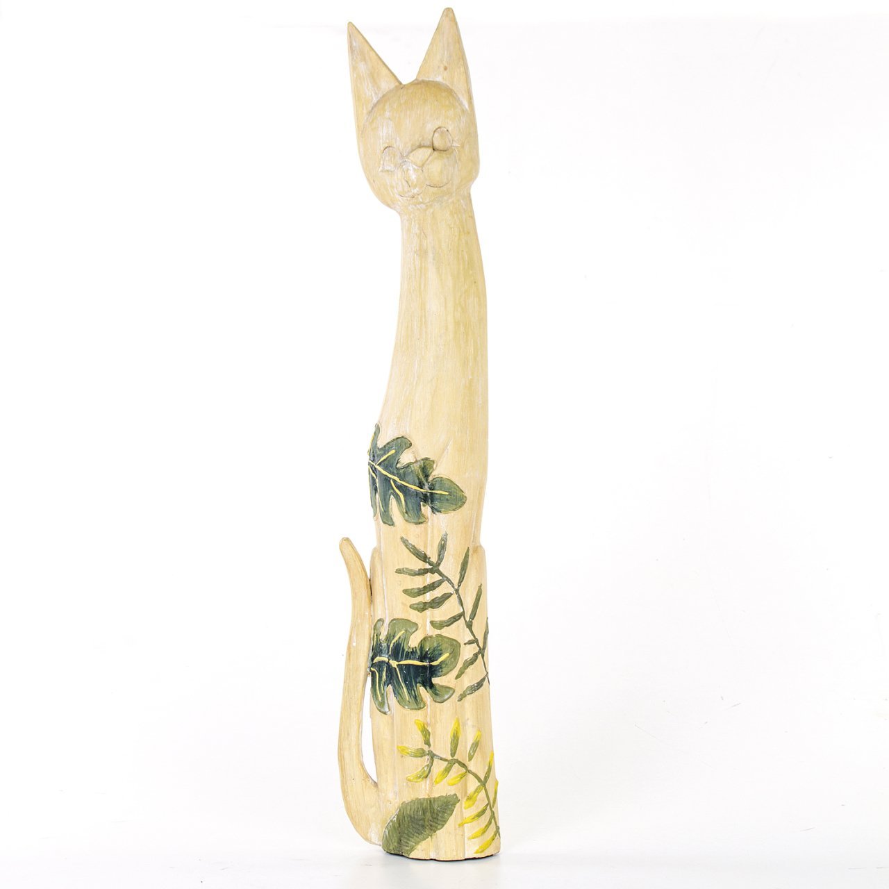 Ahşap Kedi Dekor 15x5,5x79,5 Cm