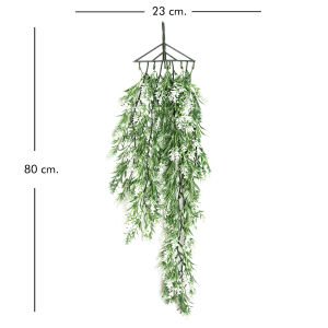 Yapay Sarmaşık Beyaz 80 Cm. UV Korumalı - Dış Mekan Uyumlu