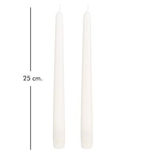 Şamdan Mumu 2'li Paket Beyaz 25 Cm.