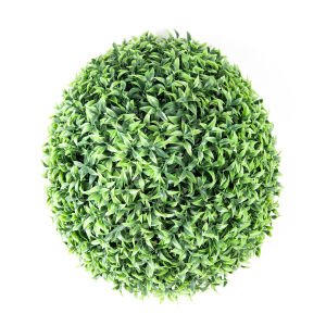 Yapay Şimşir Top (2 Adet Yarım Top) Yeşil 35 Cm. UV KORUMALI - Dış Mekan Uyumlu