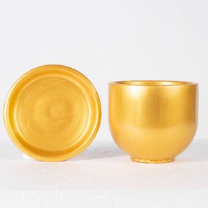 El yapımı Tabaklı Beton Saksı Dore 13x15 Cm.