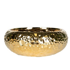 Seramik Gold Kase Büyük 23x9 Cm.