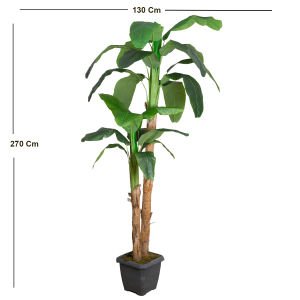 Yapay Muz Ağacı Çift Gövde 270 Cm.