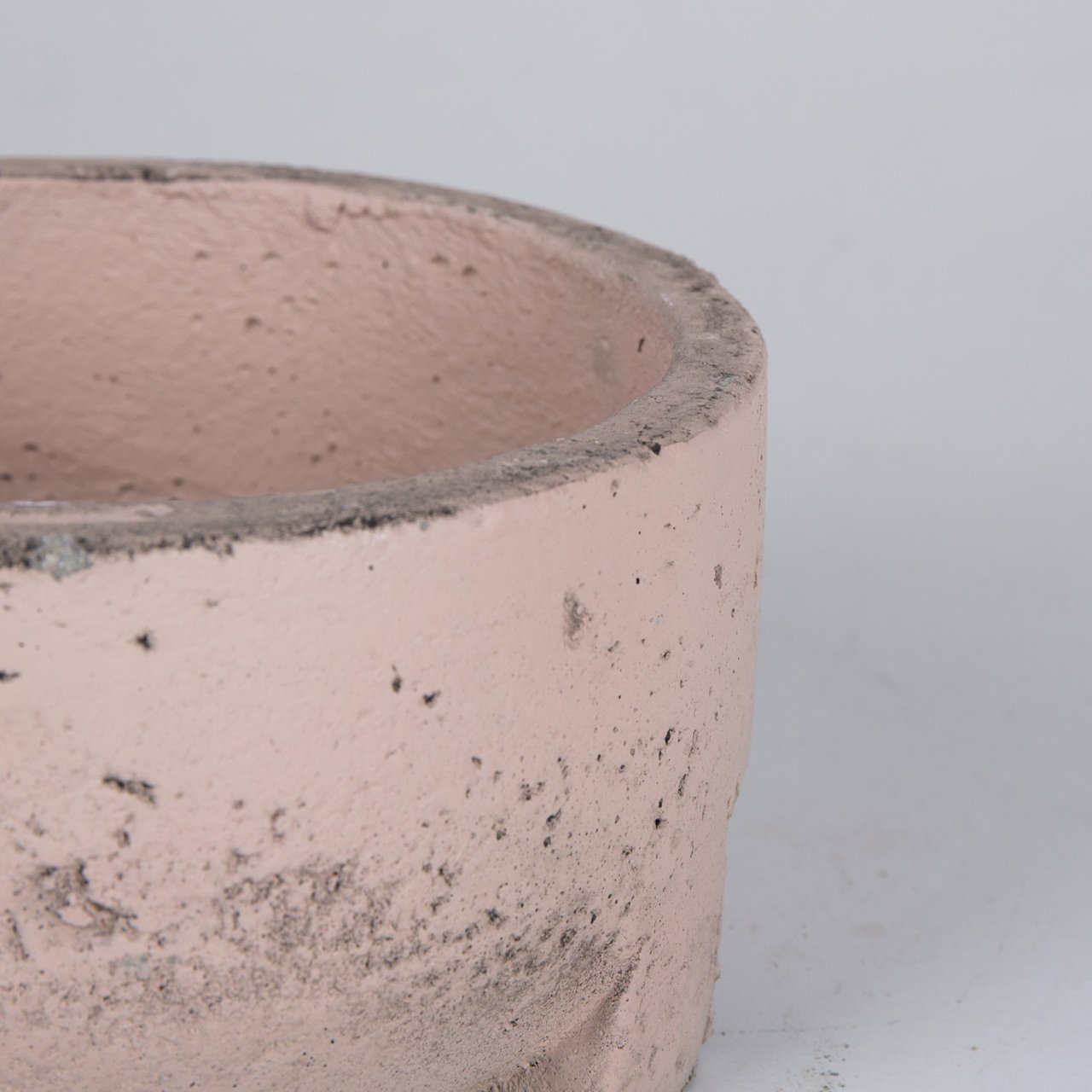 Veramaya Kurna Tip Somon Renk Beton Saksı 18x10 Cm