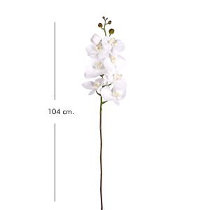 Yapay Orkide Gerçek Dokunuş Beyaz 104 Cm.