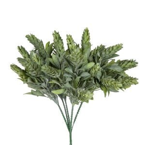 Yapay Çiçekli Bitki Yeşil-Mor 25 Cm.