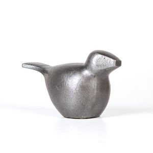 Dekoratif Metal Kuş Antrasit 15x8x7 Cm.