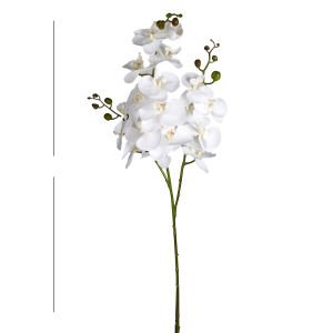 Yapay Çiçek Orkide 3 Dallı Beyaz 118 Cm.