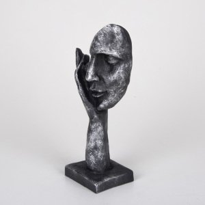 Veramaya Duymadım Figürlü Mask Biblo (lame) 11x7,5x25 Cm