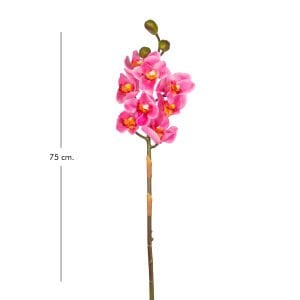 Yapay Orkide Gerçek Dokulu Pembe 75 Cm.