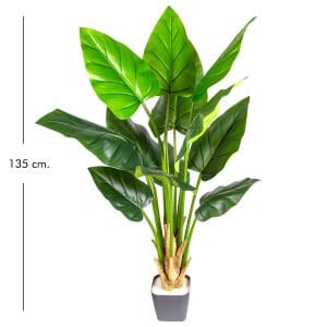 Yapay Beryl Tree, Gerçek Dokulu - 12 Yaprak, 135 cm