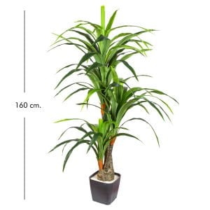 Yapay Dracaena, Gerçek Dokulu - 3 Dallı, 160 cm