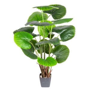 Yapay Yelpaze Yaprak Palmiye Ağacı Gerçek Dokulu 18 Yaprak 120 Cm.