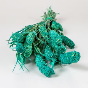 Kuru bitki Seterya/Boncuk Turkuaz 50 Cm.