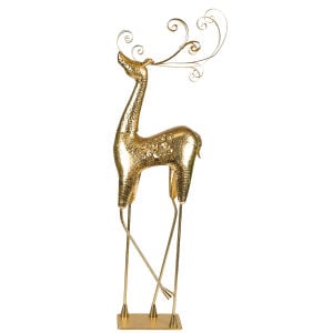 Dekoratif Metal Geyik Gold 40x120 Cm.
