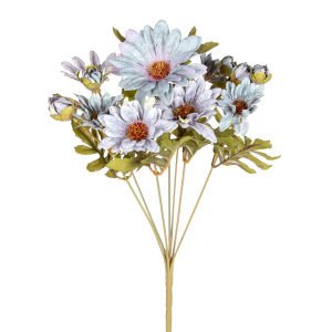 Yapay Papatya Pastel Turkuaz 31 Cm.