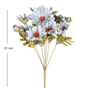 Yapay Papatya Pastel Turkuaz 31 Cm.
