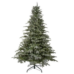 Yapay Yılbaşı Çam Ağacı Nobilis Karlı 240 cm 3673 Dal Ucu - Kar Yağmış Görünümlü Noel Ağacı, Çap 146 cm