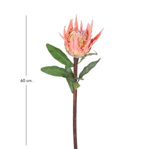 Yapay Protea Çiçeği Turuncu 60 Cm.