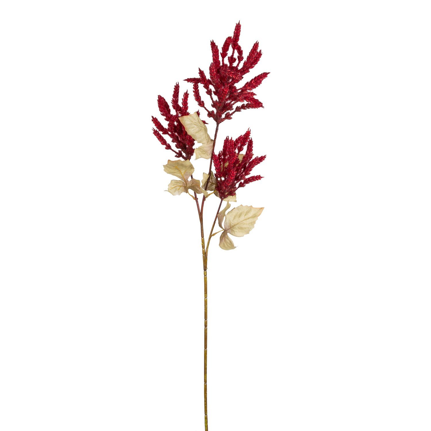 Yapay Çiçekli Bitki Pampas Bordo 90 Cm.