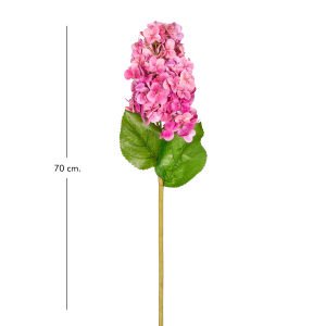 Yapay Ortanca Islak Dokulu Fuşya 70 Cm.