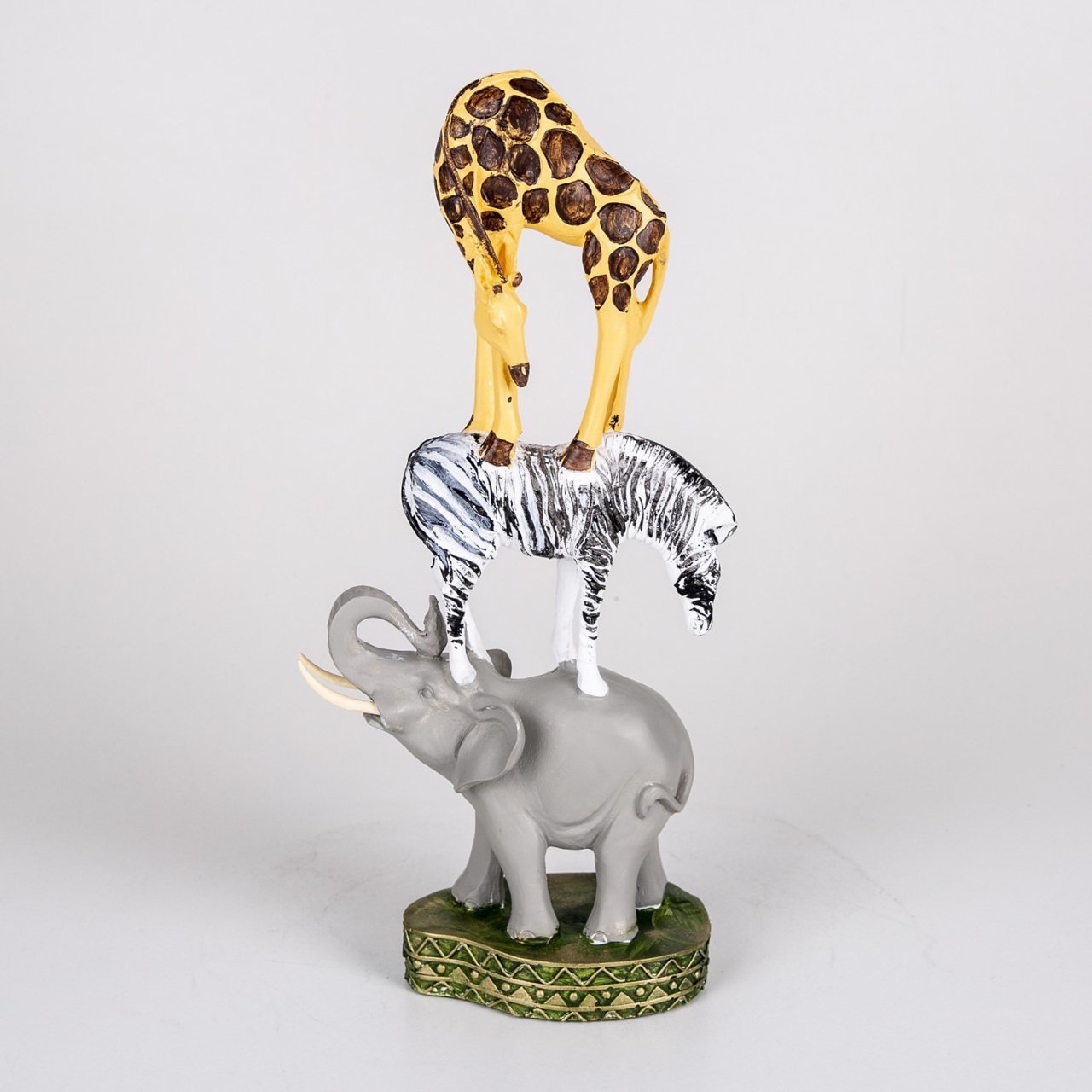 Veramaya Safari Hayvanları Üçlemesi Renkli 38x17 Cm