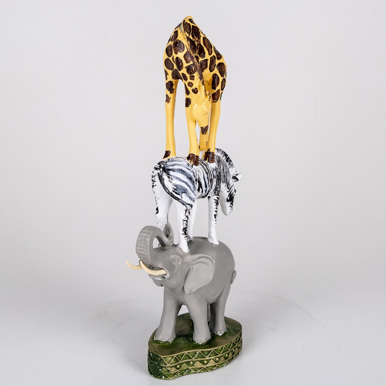 Veramaya Safari Hayvanları Üçlemesi Renkli 38x17 Cm