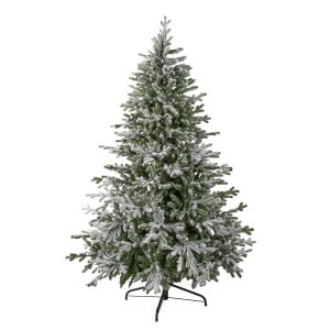 Yapay Yılbaşı Çam Ağacı Aspen Fir Karlı 280 cm 4763 Dal Ucu - Kar Yağmış Görünümlü Noel Ağacı, Çap 163 cm