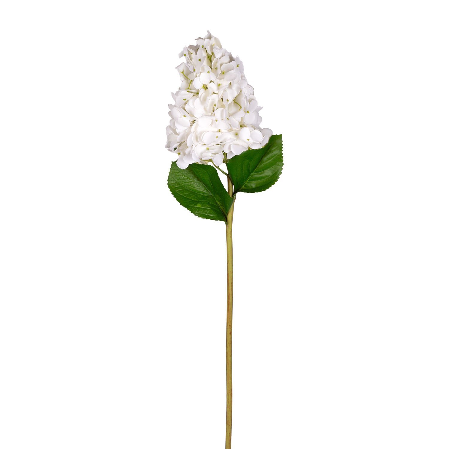 Yapay Ortanca Islak Dokulu Beyaz 70 Cm.