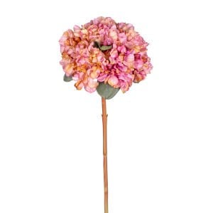 Yapay Çiçek, Ortanca, Kurumuş Efektli, Mor - 65 cm